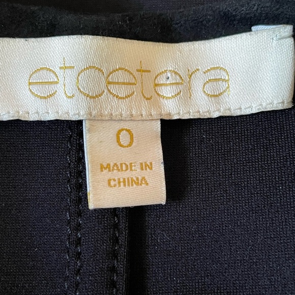 Etcetera suede and leather top - Picture 4 of 7